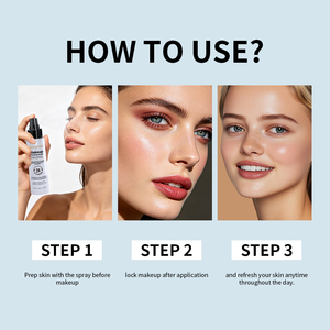 Custom Logo Makeup Repair Moisturizing Smooth Face Long Lasting Waterproof Mist Makeup Setting <b>Spray</b> Foundation Setting <b>Spray</b> - Product Image 4