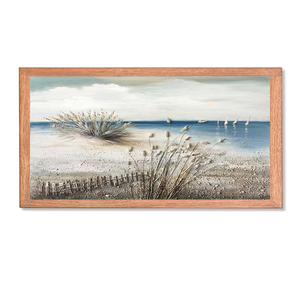 Pinturas a Mano, Pintura en Lienzo Hecha a Mano, Pintura de Flores, Decoración de Pared, Arte Abstracto de Flores para Baño, Estirado y Enmarcado - Product Image 1