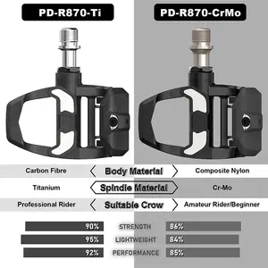 Pédales ABS ultra-légères sans clip pour vélo de route Pédales de vélo autobloquantes pour pièces de vélo <span class=keywords><strong>Keo</strong></span> en stock entrepôt - Product Image 3