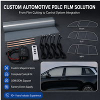 Película Eléctrica Atenuable OEM para Automóviles, Película de Privacidad PDLC Conmutable para Ventanas de Autos Sedán, SUV y MPV