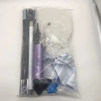 Kit de support d'arche de ballons à 15 sections en fibre de verre avec base remplie d'eau pour la décoration de fêtes d'anniversaire, de mariages et de Noël