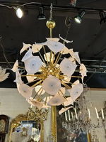 Lustre Sputnik en verre de Murano et laiton, style Mid-Century Modern, luminaire suspendu étoile pour couloir, salon, salle à manger, hall d'entrée