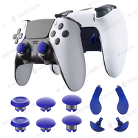 Capuchons de joystick en plastique 10-en-1 pour manette PS5 Edge, avec 6 sticks analogiques interchangeables, 4 pagaies et accessoire D-Pad