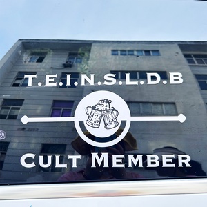 Nuevas tendencias letras personalizadas sin fondo transparente transferencia extraíble coche calcomanía diseño Logo vinilo ventana pegatinas <span class=keywords><strong>para</strong></span> coche - Product Image 3