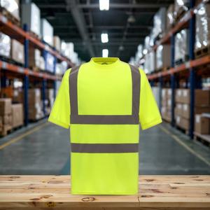 Camiseta de Manga Corta Reflectante de Secado Rápido para Seguridad en Obras de Construcción de Verano, Personalizable Directo de Fábrica - Product Image 6