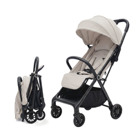 Poussette bébé pliable en alliage d'aluminium, fabriquée directement par le fabricant, inclinable et réglable en une seule touche / poussette de voyage légère, certifiée CE
