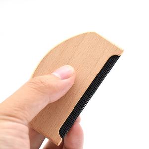 Venta al por mayor, logotipo personalizado, peine de Cachemira de madera respetuoso con el medio ambiente, pastillero de lana portátil - Product Image 4