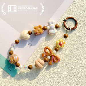 Llavero de cuentas pintado a mano con diseño de dibujos animados, estilo caja sorpresa, <span class=keywords><strong>correa</strong></span> para teléfono, cadena extensible para bolso, amuleto multiusos para teléfono - Product Image 4