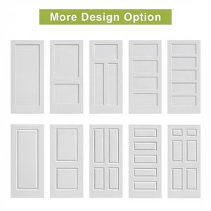 ประตูไม้เนื้อแข็งสีขาวพื้นฐานเคลือบกันน้ำแบบโมเดิร์น สำหรับใช้ภายในอพาร์ทเมนต์และบ้านพักตากอากาศ - Product Image 3