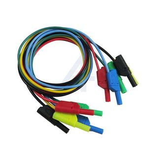 Jialun tomada de banana de segurança 4mm, plugue macho de banana com fio em ponte macio, cabo de teste de fio - Product Image 1