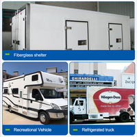 Panneaux sandwich FRP XPS de haute qualité, légers, anti-corrosion, panneaux composites GRP XPS pour chambre froide, abris RVS, camping-car