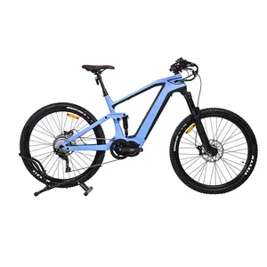 15天船48v1000w ROCKSHOX叉29英寸电动自行车mtb碳纤维山地电动自行车