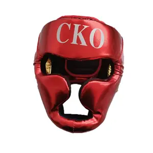 Protection de la tête de boxe en cuir PU vente en gros casque de boxe de protection professionnel couvre-chef de haute qualité