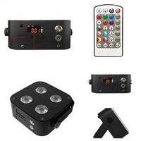 Bothlighting Lot de 8 projecteurs PAR LED sans fil DMX512 à piles, blanc IR4 Mini, RGBWA+UV, pour mariage, fête, DJ, scène
