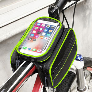 Bolsa de accesorios para ciclismo <span class=keywords><strong>al</strong></span> aire libre, impermeable, extraíble, de gran capacidad, con orificio para auriculares, para manillar de bicicleta - Product Image 2
