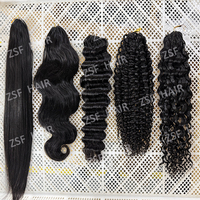 Cheveux humains bouclés bruts birmans en gros pour tresses au crochet (Miracle Knots) # Extensions pré-bouclées couleur Piano Highlight P4/27 pour femmes noires