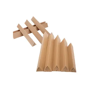 Custom Printing Logo Triangular corrugated paper box fishing rod umbrella express packing long Hard triangular Shipping carton