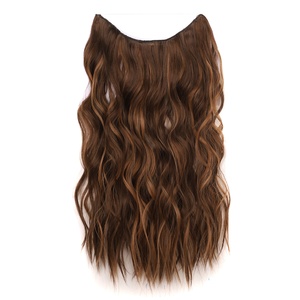 Perruque longue bouclée ondulation <span class=keywords><strong>de</strong></span> l'eau pièce <span class=keywords><strong>de</strong></span> perruque invisible grande vague ligne <span class=keywords><strong>de</strong></span> pêche Extensions <span class=keywords><strong>de</strong></span> cheveux pièce <span class=keywords><strong>de</strong></span> perruque - Product Image 3