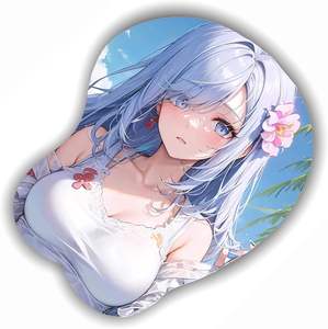 Genshin Impact Shenhe 3D Anime Tapis de souris Silica GelWrist Support Mouse Game/Home Dual-use Desk Writing Board 2Way - Product Image 4