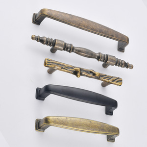 Furniture Handle Bar Zinc Alloy Cabinet Drawer Pulls Minimalist Design Durable Plated Surface - Product Image 1