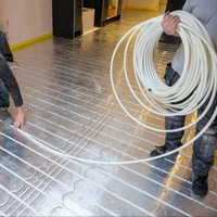 Tuyau flexible en PEX pour chauffage par le sol, résistant à l'usure, pour la construction de systèmes de chauffage radiant dans les maisons familiales
