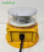 Vente directe d'usine, lumière d'obstruction à haute intensité ICAO, type A, LED, couleur blanche, avec fonction GPS en option