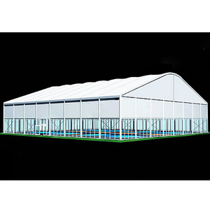 Tente de stockage extérieure robuste avec structure en alliage d'aluminium, toit en PVC, grande tente de stockage industrielle, structure en aluminium, tentes d'entrepôt - Product Image 2