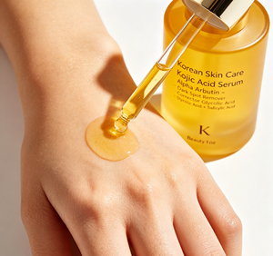 Suero para el Cuidado de la Piel con Ácido Kójico, Alfa Arbutina, Corrector de Manchas Oscuras, Ácido Glicólico + Ácido Salicílico, Suero Blanqueador Coreano - Product Image 3