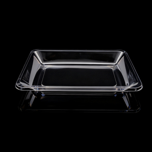 Barquette alimentaire jetable transparente en PET pour la présentation <span class=keywords><strong>de</strong></span> snacks, gâteaux, fruits, viandes, vente à emporter, pique-niques, traiteur, service alimentaire, vente en gros - Product Image 1
