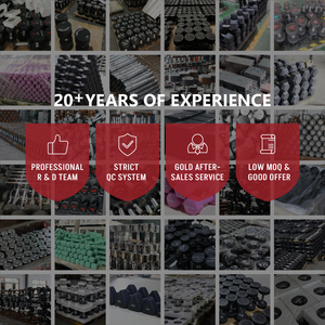 Smartfit bán buôn phòng tập thể dục sử dụng nhà sản xuất cao su HEX quả tạ biểu tượng tùy chỉnh 1-60kg Đen gang quả tạ - Product Image 6