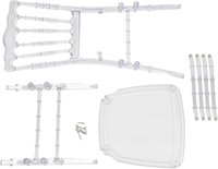 Chaise de mariage Chiavari en résine acrylique transparente en plastique de luxe, fonction démontable pour les événements d'hôtel, les banquets, les fêtes