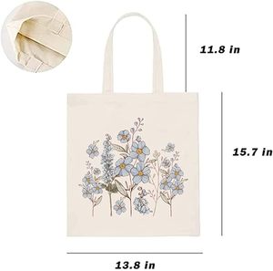 Wholesale <b>Large</b> Canvas Tote Bag with Custom <b>Printed</b> Logo Free Sample-Zipper and Pocket for Convenient Shopping - Product Image 6