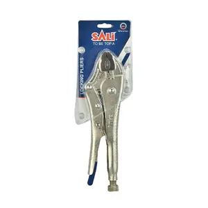 SALI-锁定钳10英寸锁定钳可调钳口夹紧扳手虎钳握钳，用于铆接，焊接，研磨