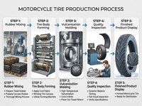 Ban Motor Premium 100/80-16 10080R16 Depan Belakang Tubeless Casing Karet untuk Penggantian
