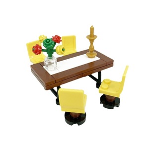 Juego de Muebles de Bloques de Construcción MOC 2026 de Tendencia: Sofá y Mesa de TV para Sala de Estar, Modelo de Ensamblaje DIY, Juguete para Niños, Regalo - Product Image 4