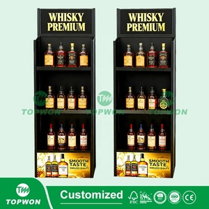 Custom Retail Store Metal <strong>Display</strong> <strong>Rack</strong> 3 Tier Metal <strong>Display</strong> Stand Beer Beverage Liquor Whisky Vodka Wine Metal <strong>Display</strong> <strong>Rack</strong> - Product Image 6