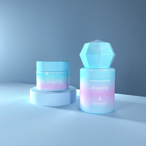 Aurora <span class=keywords><strong>fantasia</strong></span> serie Essence vasetti belle bottiglie di Vetro per il corpo burro contenitore Vetro Vetro bellissimi barattoli di Vetro - Product Image 5