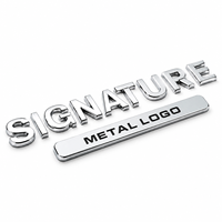 Emblème de voiture personnalisé en plastique ABS chromé 3D, logo OEM ODM, autocollant de badge automobile, accessoire de style extérieur résistant aux intempéries