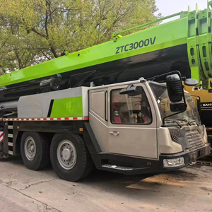 Meilleur prix pour grue sur camion Zoomlion d'occasion 100/200/300/500 tonnes, engin de levage lourd pour la construction avec PLC et boîte de vitesses en stock - Product Image 1