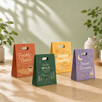Maßgefertigte Luxus Kraftpapier Geschenktüten mit Logodruck, Große Kapazität Hochwertige Handtaschen für Souvenirs