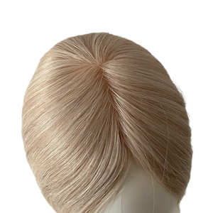 Topper capillaire pour femme en cheveux humains, base en soie 3x5, 100% vierge, lisse - Product Image 2