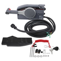 Caja de control remoto lateral para motores de barco con acelerador y cambio, cable de 10 pines y 5M, 703-48272-12, con llave para abrir, compatible con motores fueraborda Yamaha