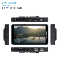 Monitor de campo de cámara FEELWORLD PS6 con carga 3D LUT (32 personalizado), herramientas de forma de onda/color falso, ranura para tarjeta SD, LOGOTIPO personalizado