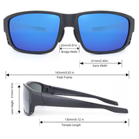 Lunettes de soleil polarisées de haute qualité avec logo personnalisé, verres en CR39 TAC, monture en acétate TR90, protection UV400, lunettes personnalisées pour la conduite en extérieur