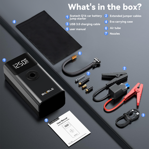 Batterie externe multi-systèmes 4500A professionnelle pour gonflage de pneus et démarrage d'urgence, personnalisée et étanche pour motos – Direct Usine OEM - Product Image 6