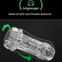 Diskreter Manueller Masturbator für Männer - Realistisches Saugspielzeug aus TPE, Geräuscharm & Leicht zu Reinigen, Handlicher Stimulator für Herren
