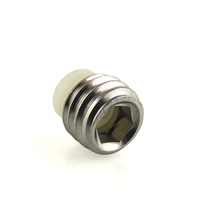 Vis à douille Allen en Nylon, t8 * M8 * 6 M8 * 8, en acier inoxydable, à douille hexagonale, avec pointe en plastique