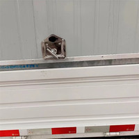 Loquet de panneau à levier de verrouillage en acier inoxydable, pliable, à rotation de 90 degrés, avec poignée en T, pour porte de camion
