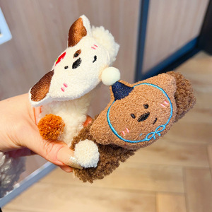 Nueva muñeca de peluche bonita, tocado grande, pinza para el pelo, nivel de apariencia alta, pelo de corazón para niña, Pinza para el pico de pato, tocados - Product Image 3