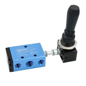 วาล์วควบคุมแบบแมนนวล Nfpc รุ่น N4H210 08 แบบ 2 ตำแหน่ง 5 ทาง สำหรับระบบลม - Product Image 1